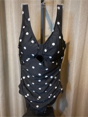 Target‎ - Black and White Polka Dot One-Piece Swimsuit